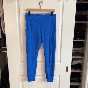Lululemon Blue Leggings with Pockets